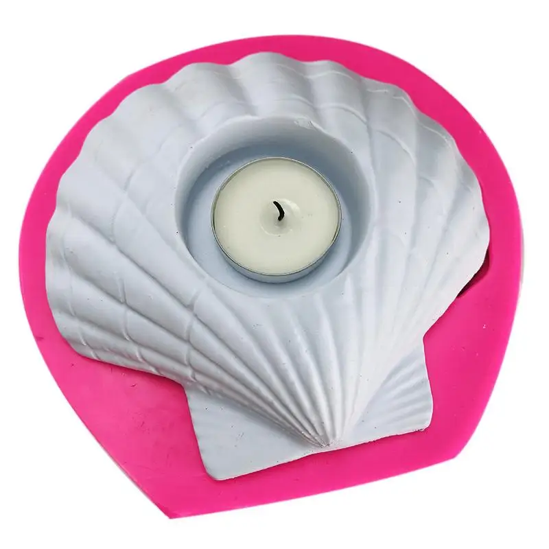 3d силиконовые формы для свечей форма в виде ракушки гипсовый подсвечник DIY