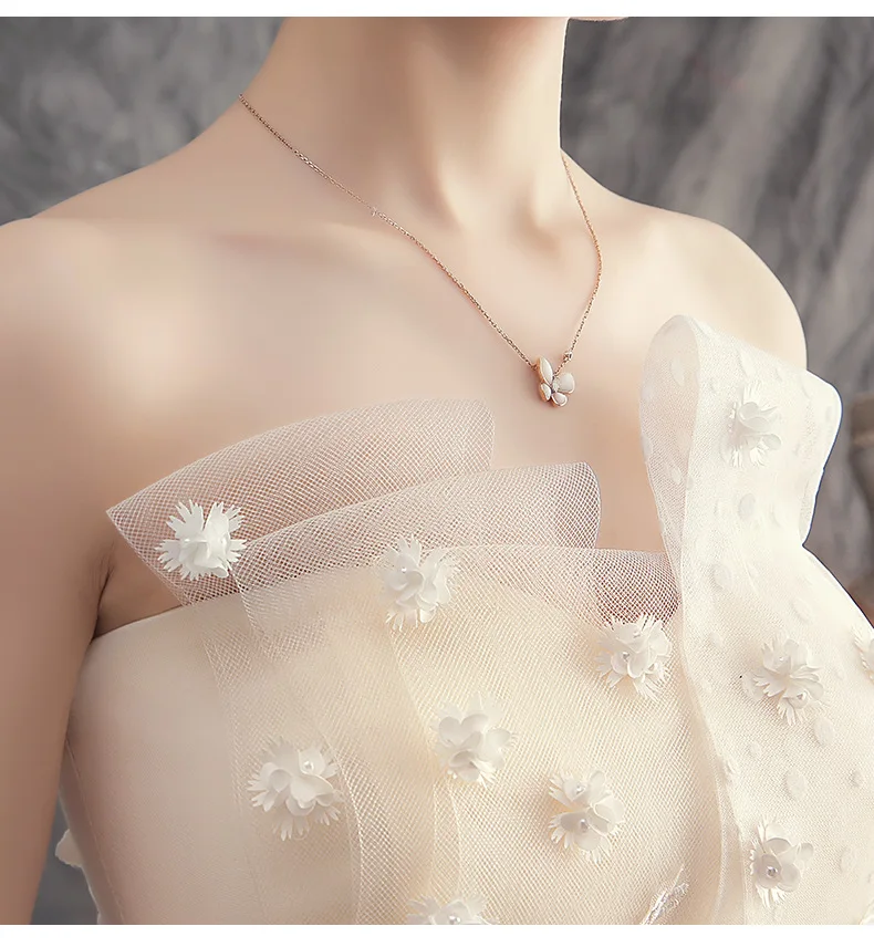 Свадебное платье для невесты новинка 2020 цвет шампанского беременных женщин