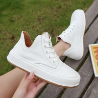 springautumn 2021 shoes women korean breathable fashion sneakers high top lace up shoes womens casual platform shoes for women