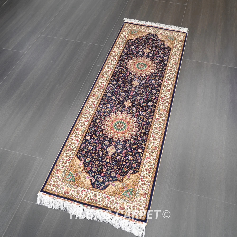 Yilong 2 'x 6' Турецкая дорожка для ковров изысканная ручная перевязка Восточная