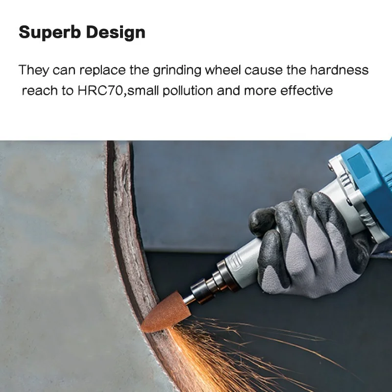 10Pcs Abrasive Mounted Stone Points Electric Grinding Accessories Polishing Head Wheel Tool For Dremel Rotary Power Tools | Инструменты