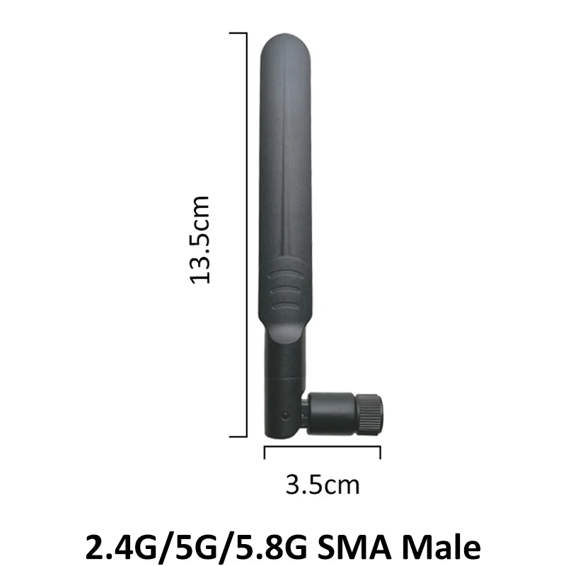 2 4 ГГц 5 8 антенна 5dBi SMA штекер двухдиапазонный Wi Fi + 21 см кабель со штырьковым