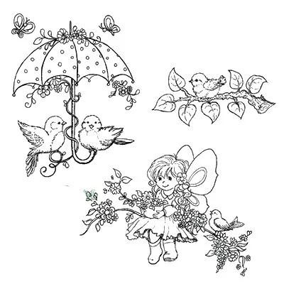 Прозрачный штамп для девочек сделай сам скрапбукинга/изготовления карт/Детские