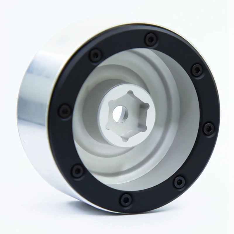 

4Pcs Metal 1.9 Beadlock Wheels Rims for 1/10 RC Crawler Axial SCX10 SCX10 II 90046 AXI03007 Traxxas TRX4 D90