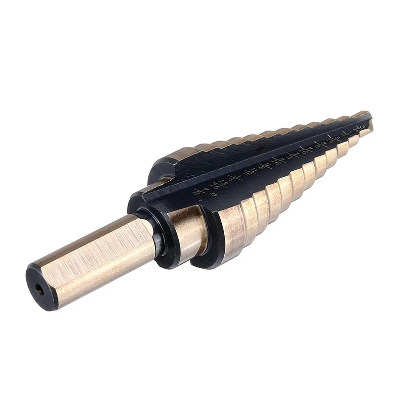 

5Pcs/set HSS Cobalt Step Drill Bit Multiple Hole Drilling Bit with Aluminum Case 50 Size Titanium Cone Drill Hole Cutter