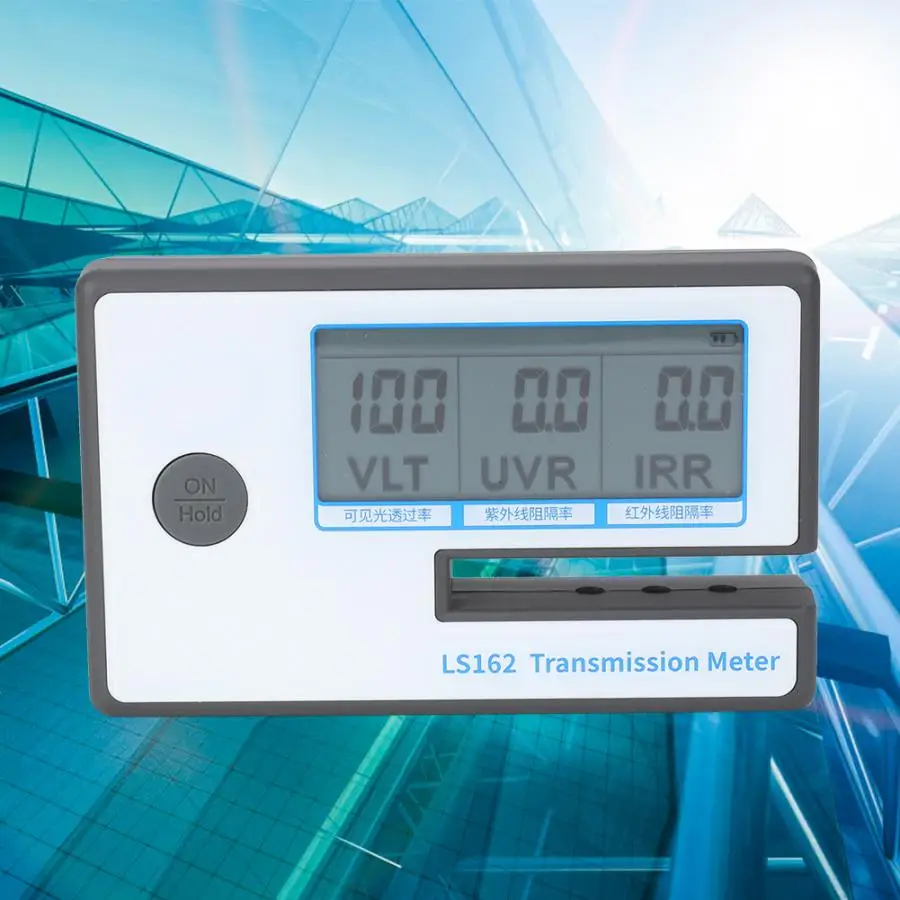 

Window Solar Tester Meter LS162 Digital Window Tint Meter Solar Film Transmission Meter VLT UV IR Rejection Tester