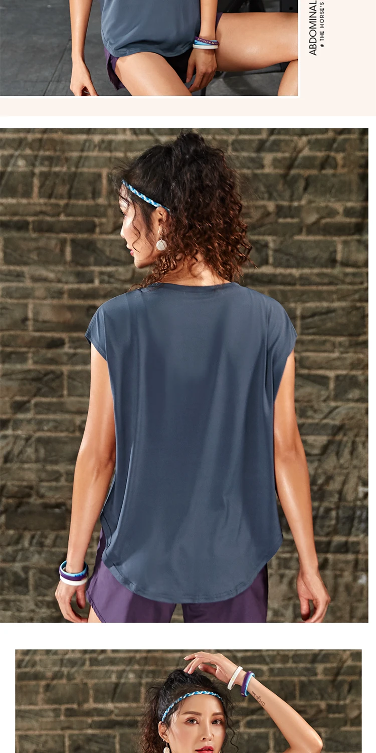 Quick Dry Stretch Slim Fit Yoga Tops Women Sport T Shirt Gym Jerseys Fitness Shirts Yoga Running Dancing Female Cloth