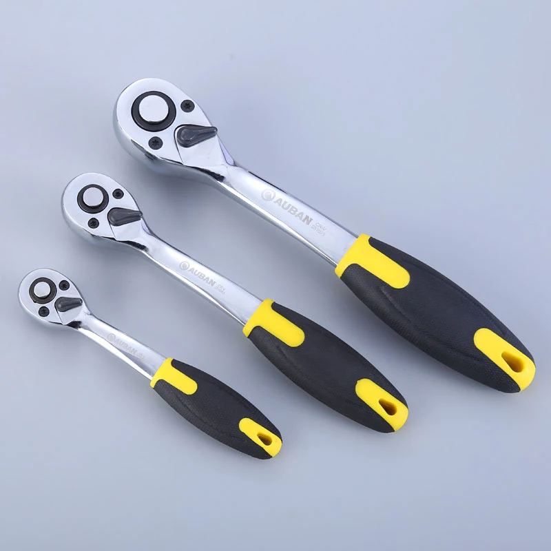 Трещоточный ключ гаечный 1/4 &quot3/8" 1/2 " торцевой с трещоткой 45/72 зубьев