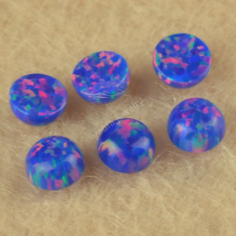 Оптовая цена Горячая Распродажа 2 мм до 10 OP75 цвет круглый кабошон плоская задняя