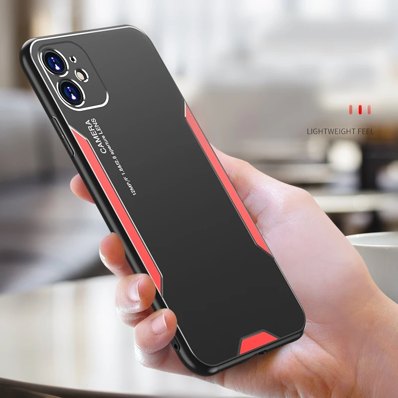 Для iPhone 11 11Pro Max металлический защитный противоударный чехол для X Xs 7 8 6 6S Plus с