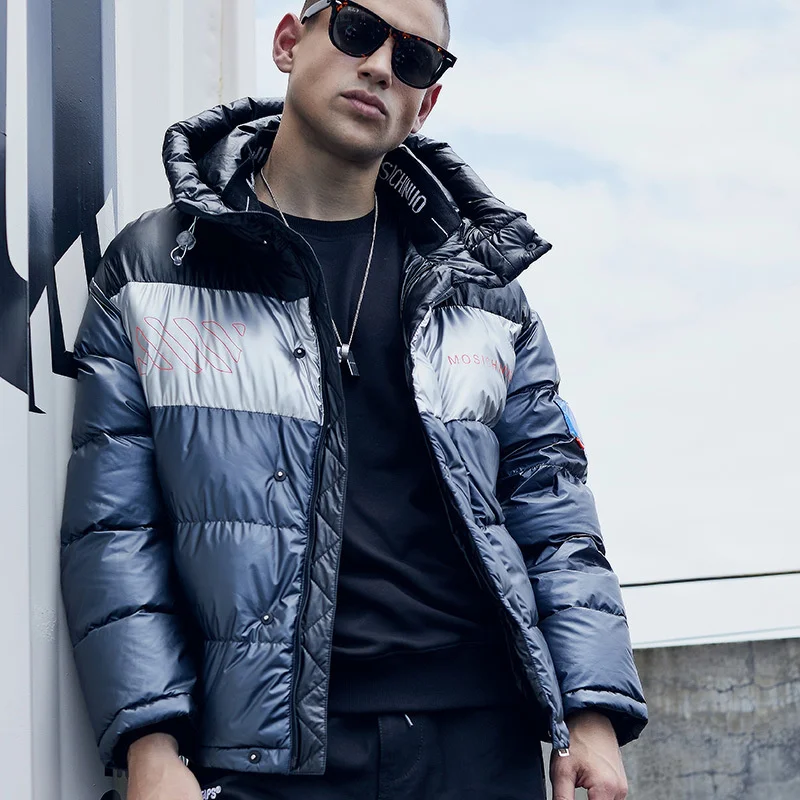 

Мужская куртка с капюшоном и принтом, в стиле хип-хоп