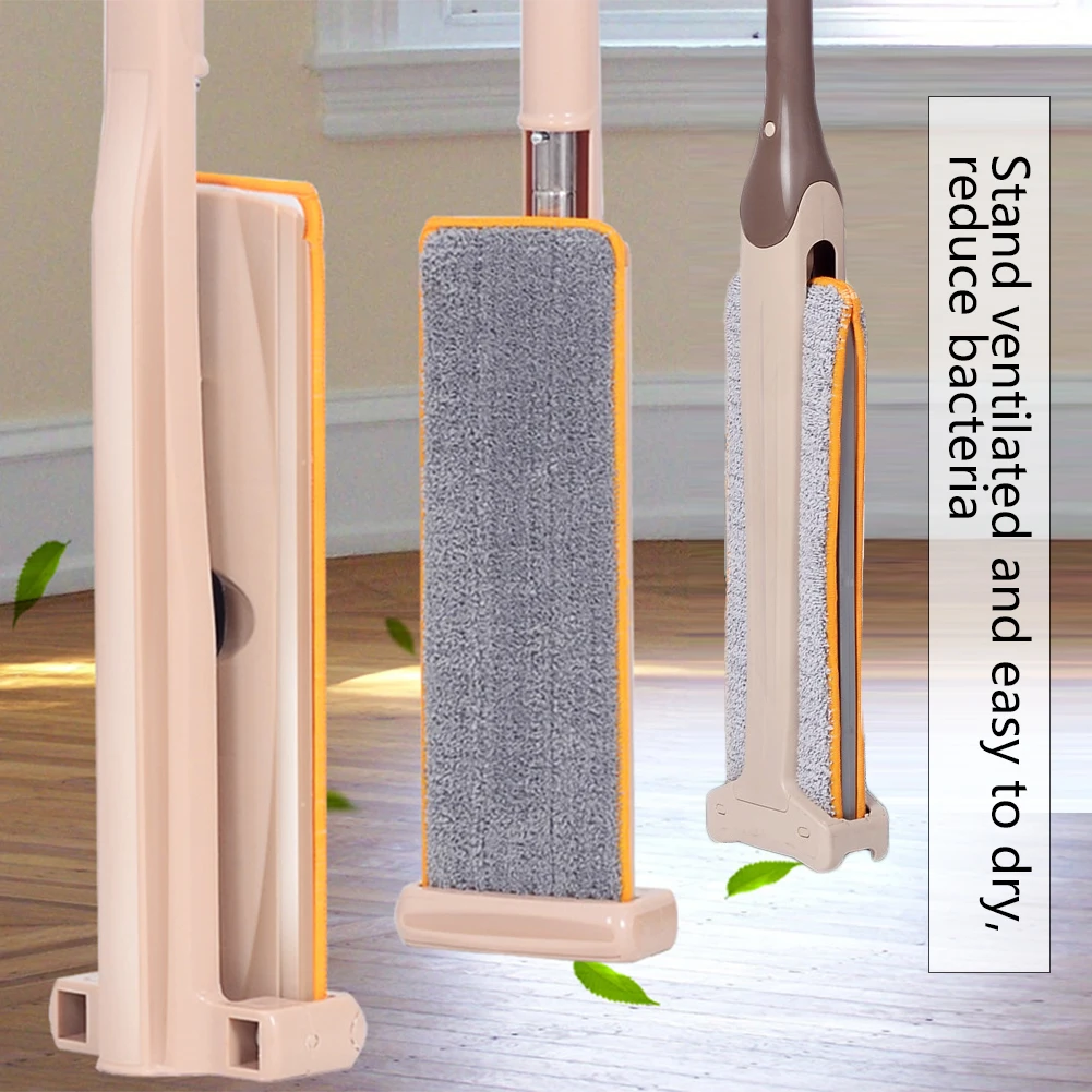 Двусторонняя плоская швабра с самоотжимом удобные телескопические прокладки из