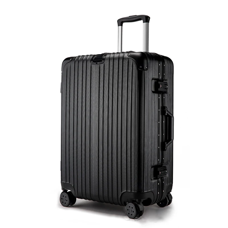 

Ethical Fashion 20 Inch Aluminum Trolley Suitcase Waterproof Metallic Cabin Luggage Trolly Bag With Wheels 4colors