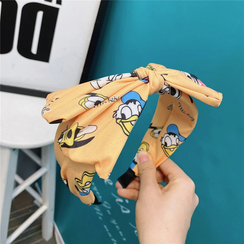 Повязка на голову с Микки и Минни Маус из мультфильма милая повязка бантом для