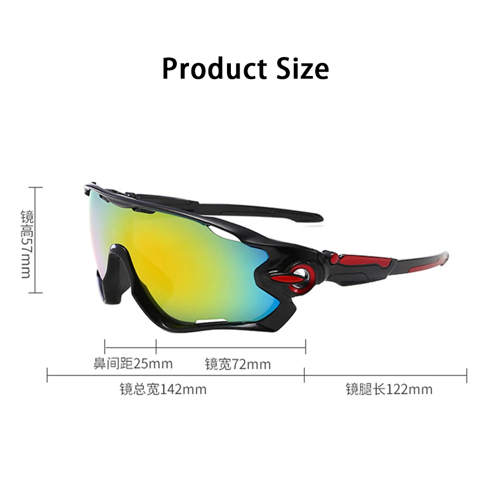 

UV400 Non-Slip Glasses Cycling Eyewear Ciclismo Bicycle Sunglasses For Men Mirror MTB Mountain Racing Bike Ourdoor Sport Googles