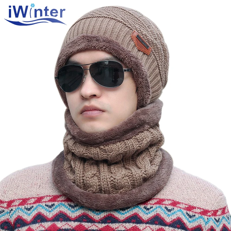 Iwinter, новая мода теплые Кепки Skullies шапочки зимняя шапка для Для женщин унисекс Кепки шапочка вязаная Кепки S Открытый Спорт теплую шапку