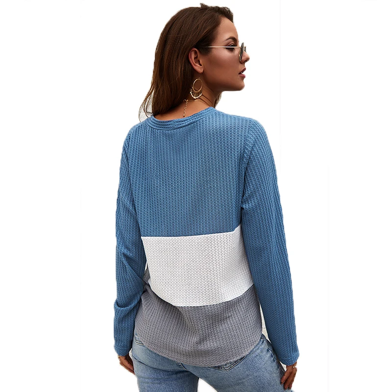 Женский трикотажный кардиган с V-образным вырезом и длинными рукавами |