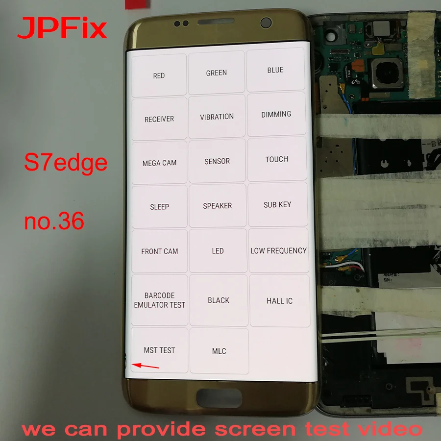 JPFix AMOLED для Samsung Galaxy S7 Edge G935FD G935A G9350 ЖК дисплей с сенсорным экраном в сборе Полная