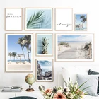 Тропический пляж пинапл кокосовое дерево фургон настенная Картина на холсте скандинавские плакаты и принты настенные картины для декора гостиной