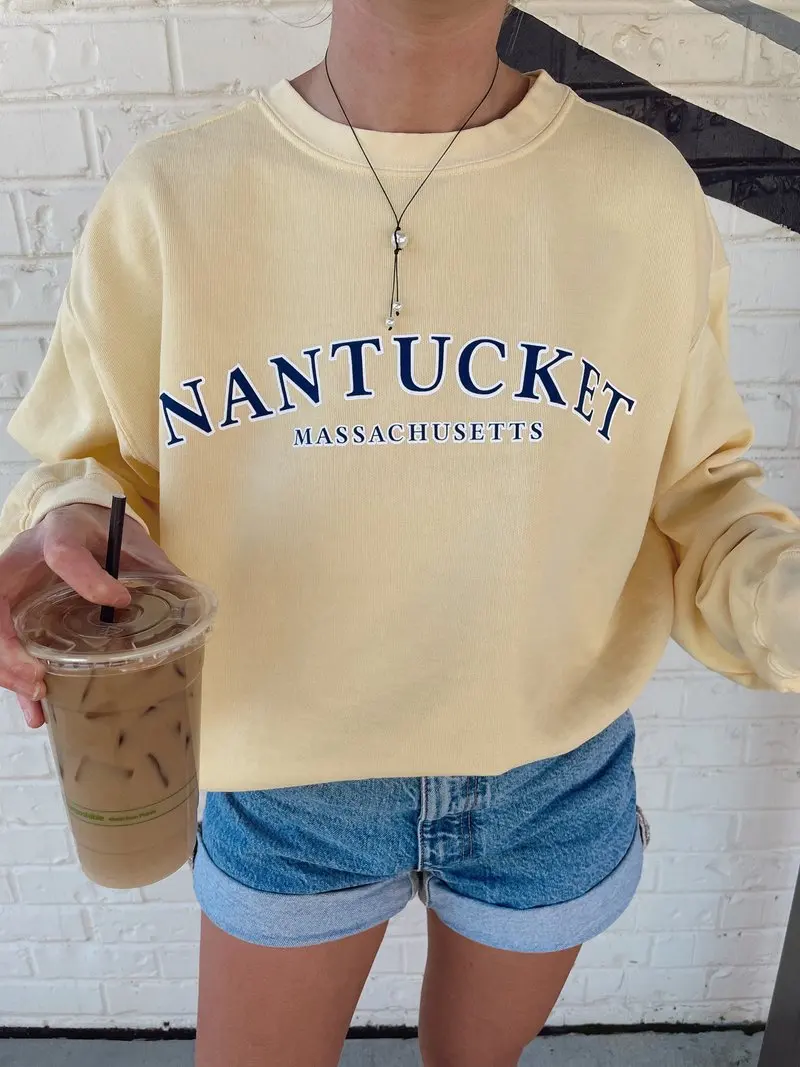 Vintage Embroidery Grunge Sweatshirt for Women Letter Print Loose Sweatshirts Girls 2021 Autumn Winter Oversized Sweetshirts