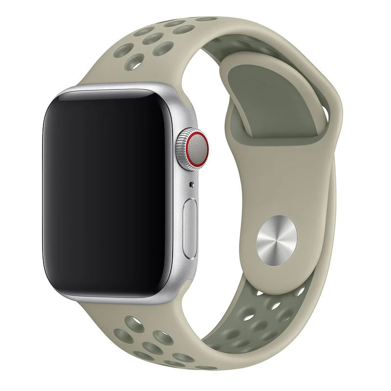 Fog Vintage Lichen Ремешок для apple watch 42 мм 38 мм силиконовый браслет correa iwatch 5 4 3 2 44 мм 40 мм спортивный браслет pulseira apple watch 4 аксессуары - Цвет ремешка: Fog Vintage Lichen