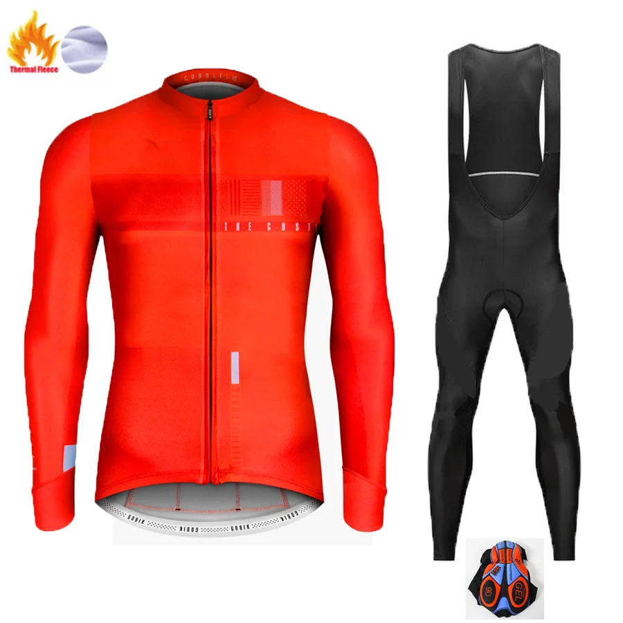 Winter Cycling Suit Gobiking Велоспорт Джерси весна/осень велосипедная одежда Ropa Ciclismo Мужские дышащие майки PRO TEAM тренировочная майка - Цвет: Winter Cycling Suit