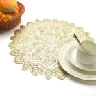 Коврики для кухонного стола, пластиковые Нескользящие коврики с цветочным узором, изоляция чашек, кружек, для обеденного стола