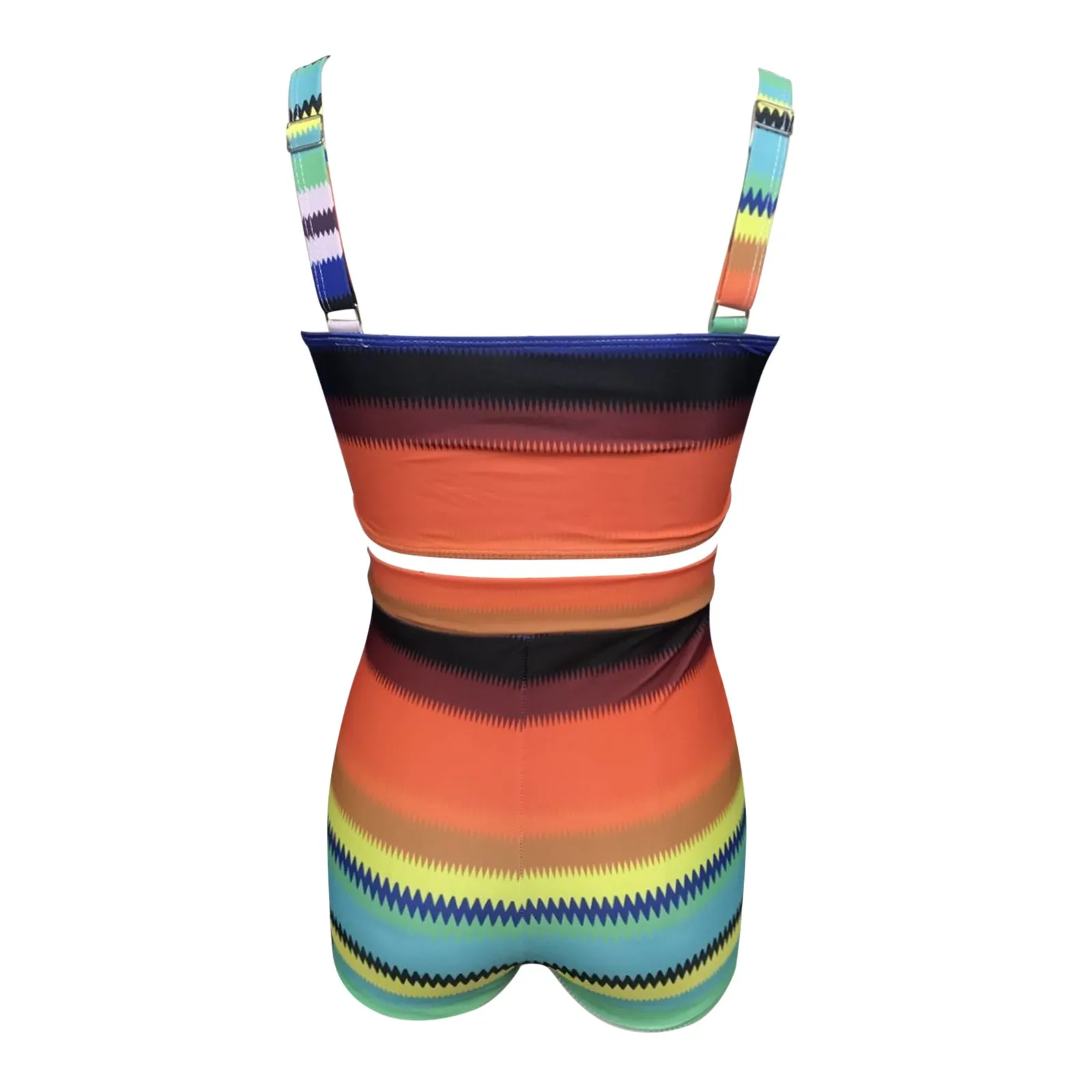 Сексуальный женский купальник бикини с высокой талией и принтом лето 2021 комплект