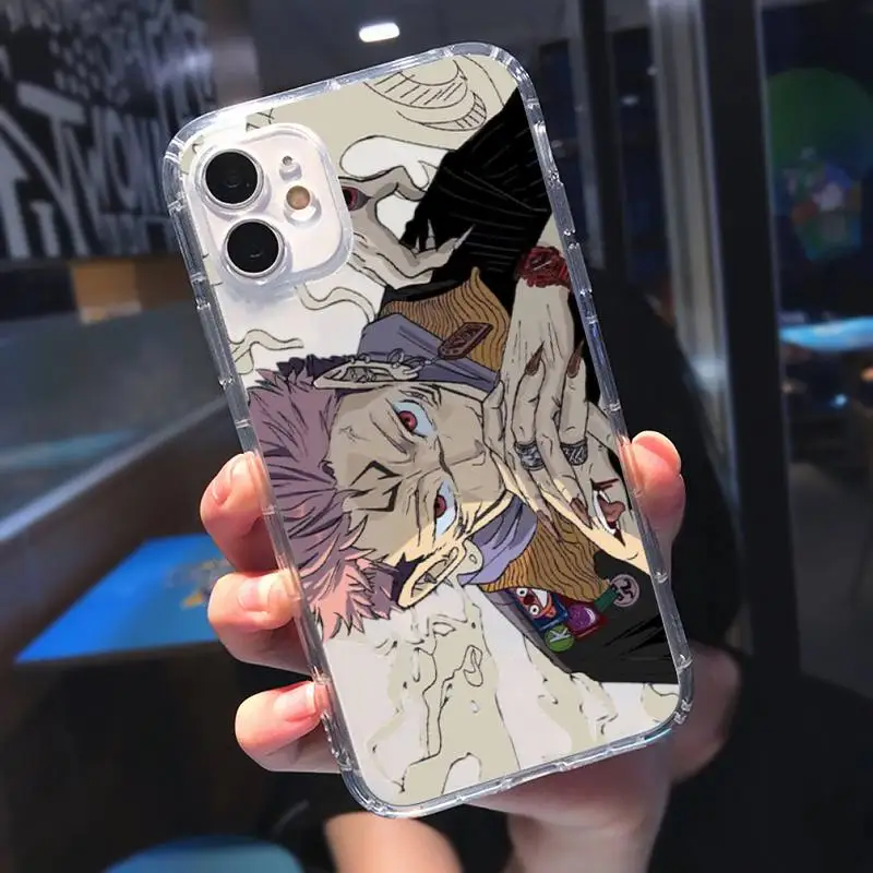 

Anime Jujutsu Kaisen Phone Case Transparent soft For iphone 5 5s 5c se 6 6s 7 8 11 12 plus mini x xs xr pro max
