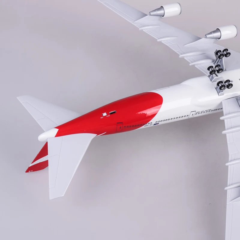 1/150 масштаб 47 см самолет B747 QANTAS Boeing 747 модель самолета светодиодный свет и колесо шасси литье под давлением модель самолёта из смолы игрушка