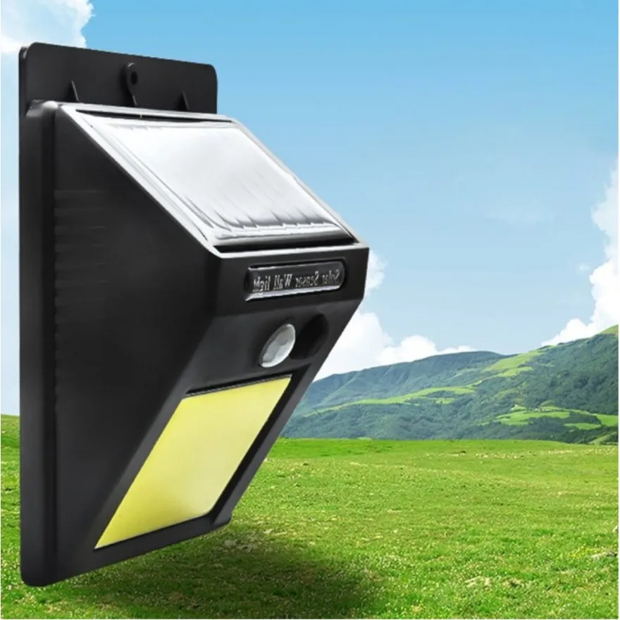 Водонепроницаемый индукционный Солнечный настенный светильник 48 Светодиодный