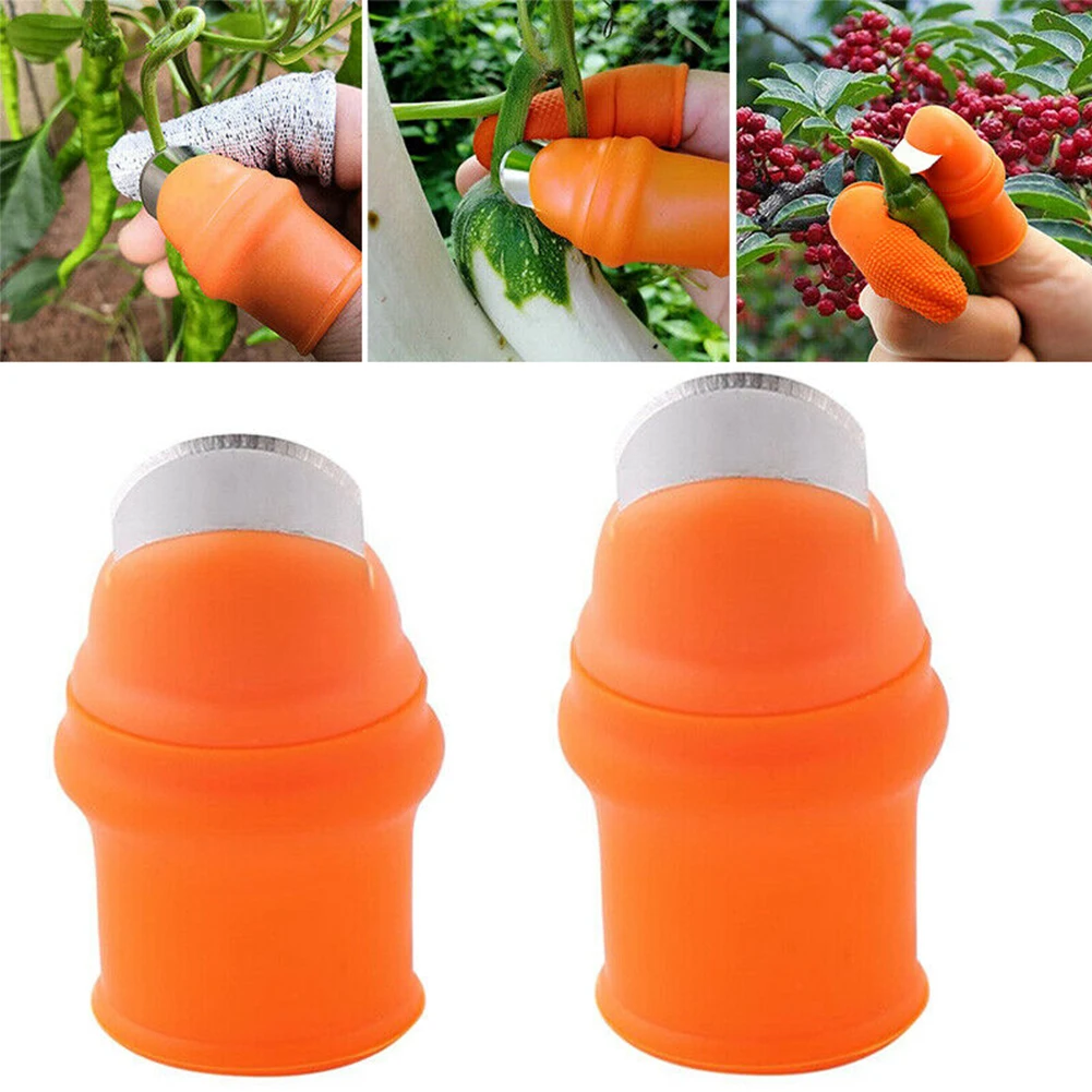 

Picking Device Fast Rubber Harvesting Plant Protective Finger Tools Pruning Agricultural Household Separator Garden Thumb Cutter