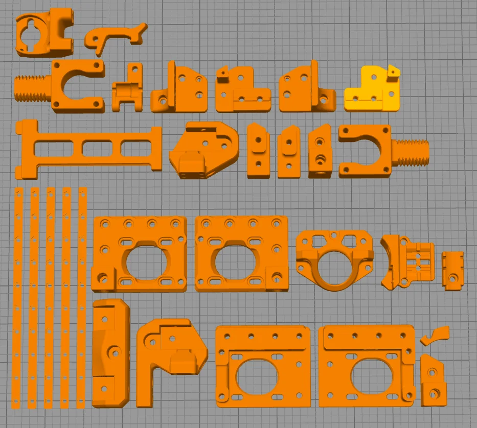 voron v0 1 3d printer e sun abs printed parts kit blackred 3d printed partscnc machined metal parts for the voron v0 1 free global shipping