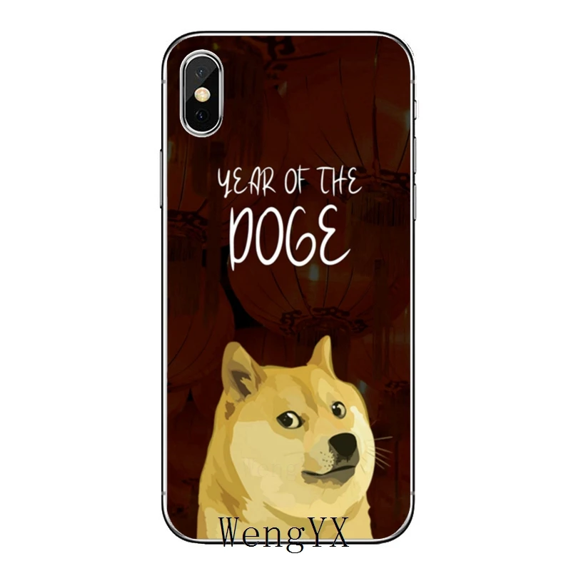 Прозрачный чехол для телефона с забавной милой собакой Doge meme Xiaomi Redmi Note 7 6 6A 5A 4 4A 3