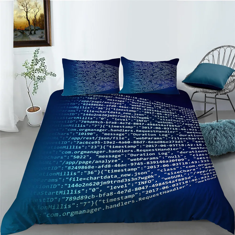 

Роскошный комплект постельного белья с надписью на голубом фоне, высококачественный Комплект постельного белья, лидер продаж, домашняя оде...