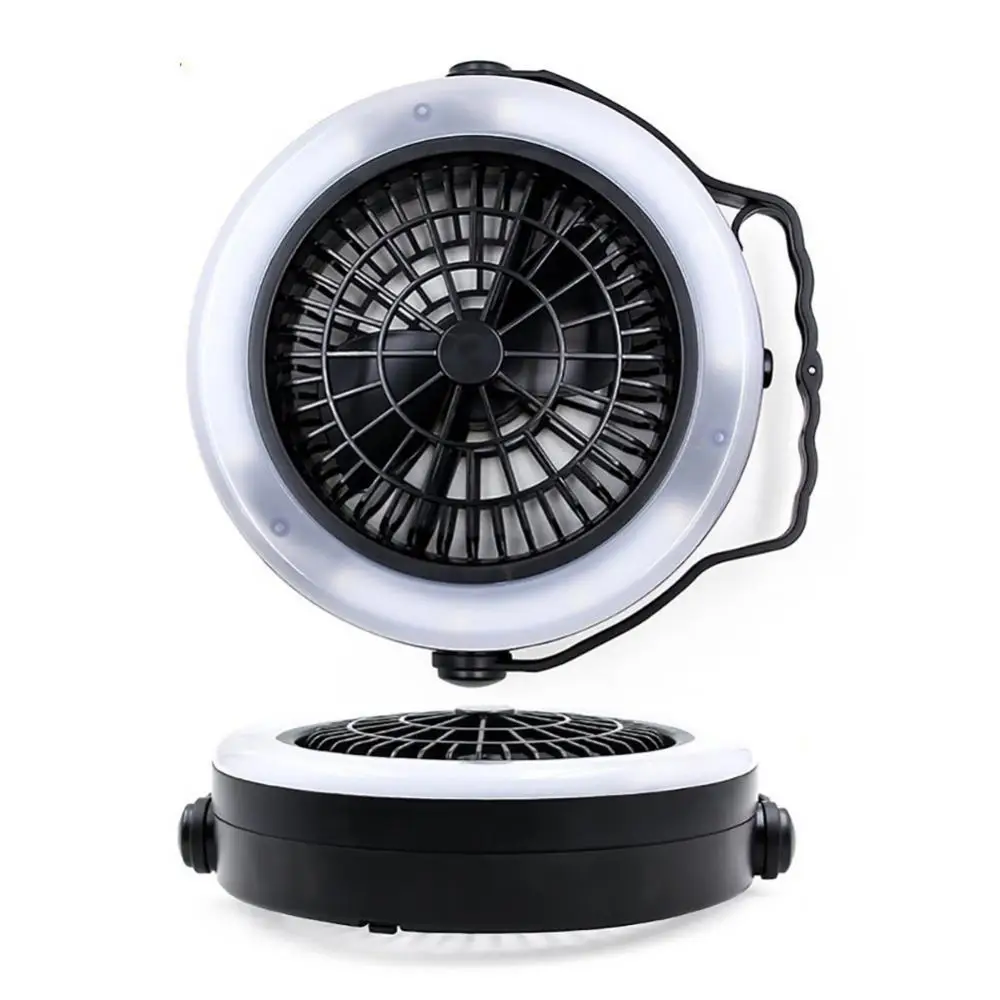 

2 in 1 New fashion Desk fan Camping Hiking Travel Lantern Tent Hanging with LED Lamp Cooling Fan for Outdoor