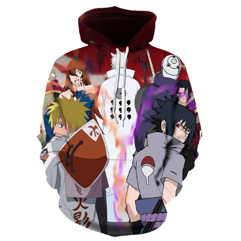 Новое поступление Харадзюку Аниме толстовки Наруто Uchiha Uzumaki Hatake глаза пуловер с