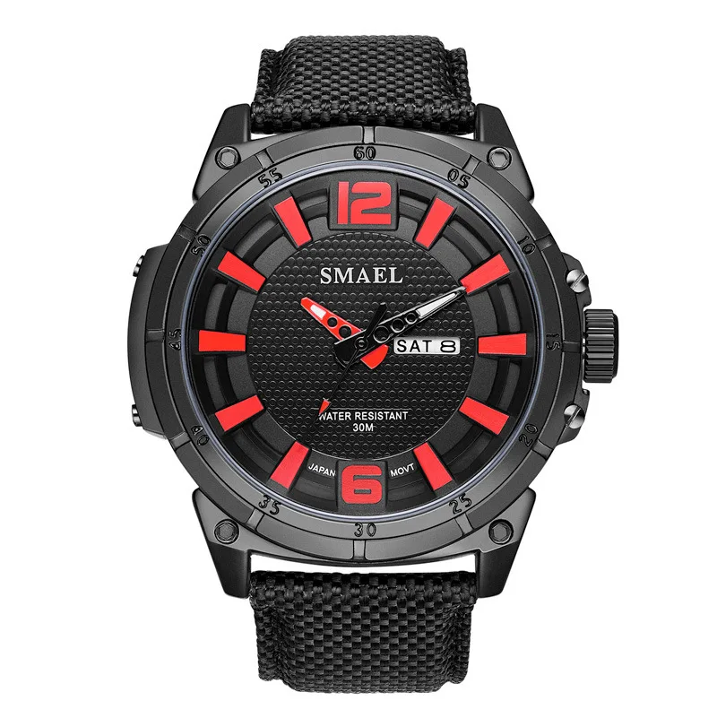 

New Outdoor Sports Watch Men's Watrproof Watch Calendar Leather Quartz Watch Multi-Function2021