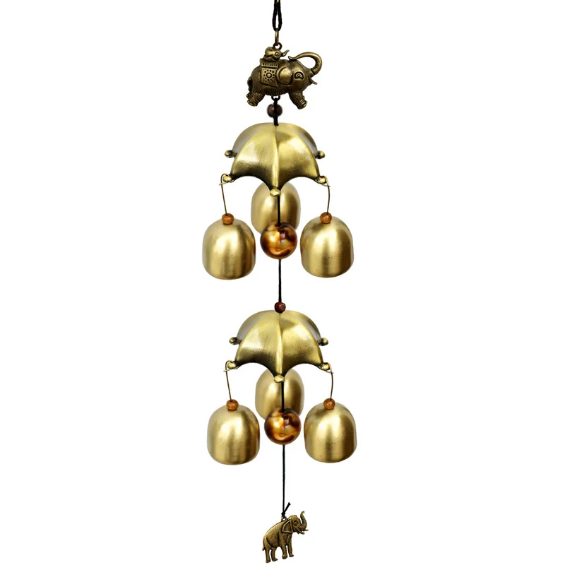 Античные Потрясающие медные колокольчики Музыка Ветра для сада активного отдыха