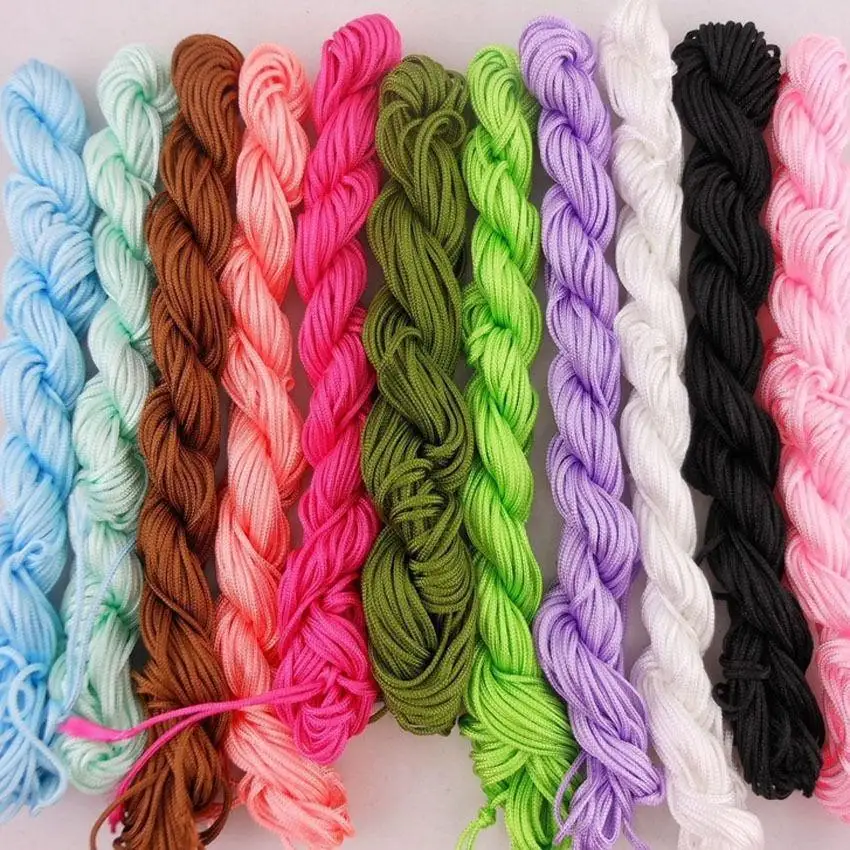 

Hot 25m Nylon Cord Thread Chinese Knot Bracelet Braided String
