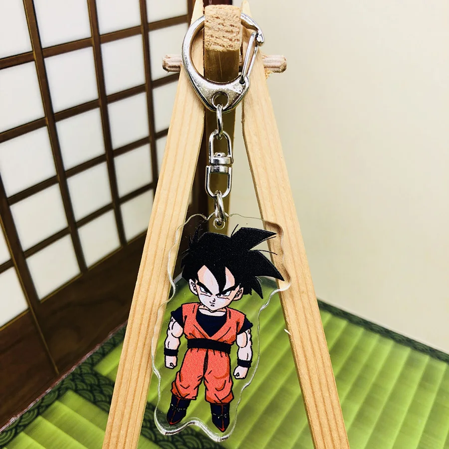Dragon Ball Z аниме брелок мультфильм Супер Saiyan Goku брелок экшн игрушка Фигурки Коллекция Модель игрушки брелок кольцо брелок