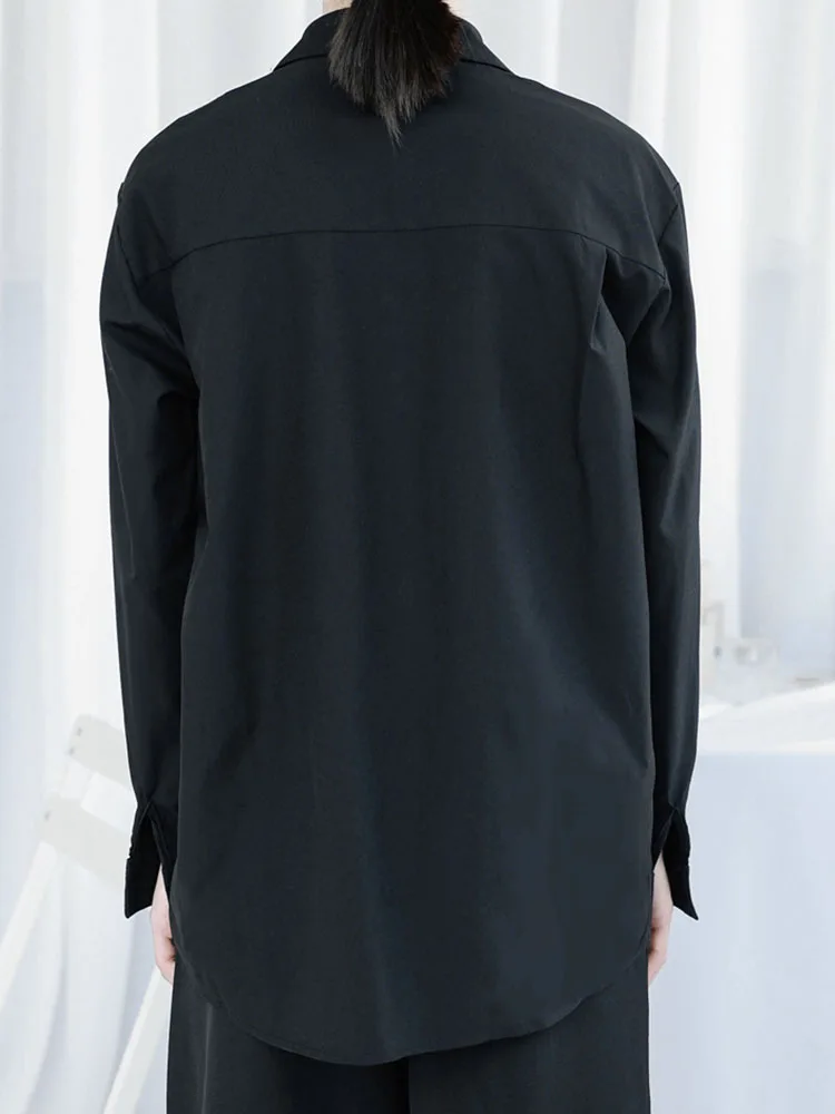 Men's Long-Sleeve Shirt Spring And Autumn New British Mature Gentleman High Street Daily Leisure Loose Large Shirt
