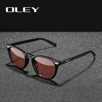 oley fashion women polarized sunglasses classic retro round photochromic glasses can do myopic glasses accept custom logo y0518