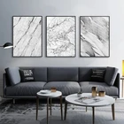 Абстрактное серое Мраморное полотно, картина Картина, печатный плакат, обои для гостиной, домашнее настенное художественное украшение, можно настроить