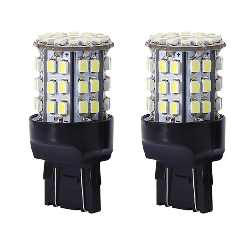 

2Pcs 12V T20 7440 7443 64 SMD White 6000K Car Reverse Brake Tail LED Light Bulb Lights Car Interior Boutique 2019 New Wholesale