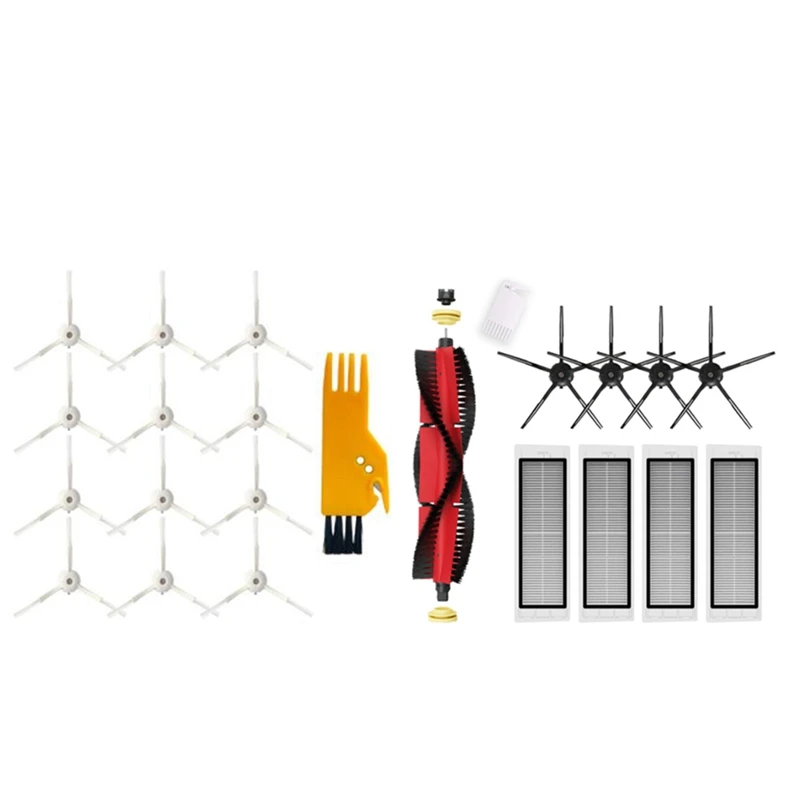 

Топ!-2 комплекта аксессуаров для пылесоса: 1 белая боковая щетка, чистящий инструмент и 1 набор HEPA-фильтров, основная щетка