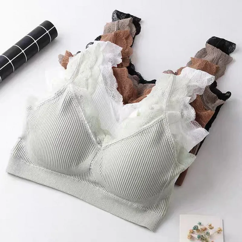 

Women Lace Bra Solid Color Bra Female Bra Underwear Push Up Bra Sexy Lingerie Running Bras Fashion Yoga Fitness Bras
