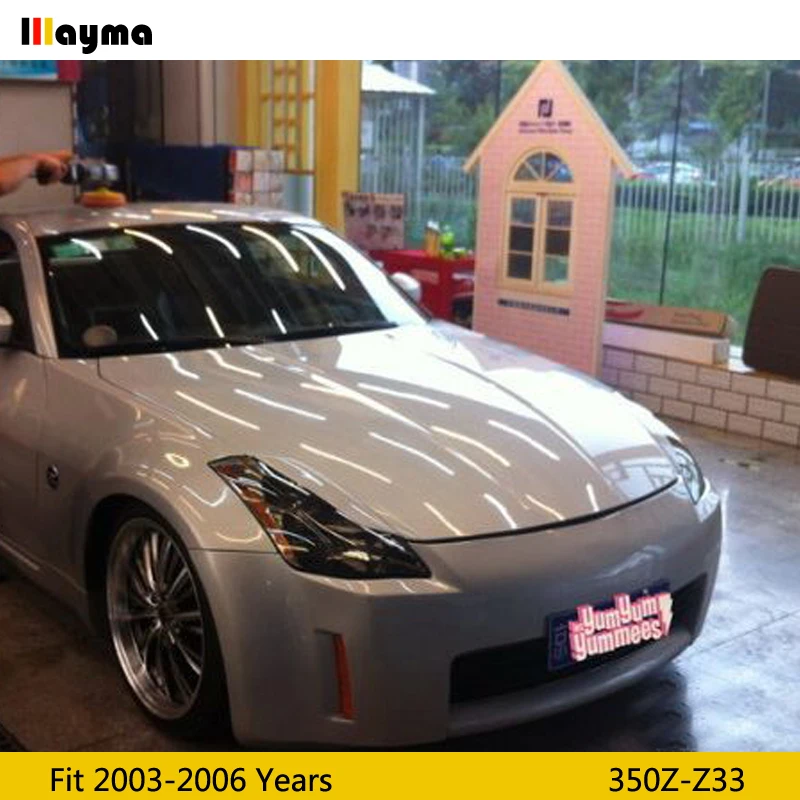 Стильные волоконные стеклянные брови JDM ДЛЯ Nissan 350Z 2003 2006 год Z33 FRP матовая черная