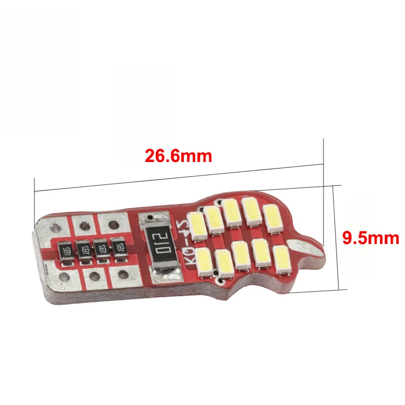 Светодиодная лампа T10 3014 20SMD боковой задний фонарь внутренний W5W клиновидный свет