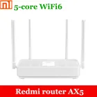 Xiaomi Redmi маршрутизатор AX54-полосная независимый усилитель5-core WiFi6256 МБ128 подключенных устройств стабильноскорость передачи данных до 1775 Мбитс